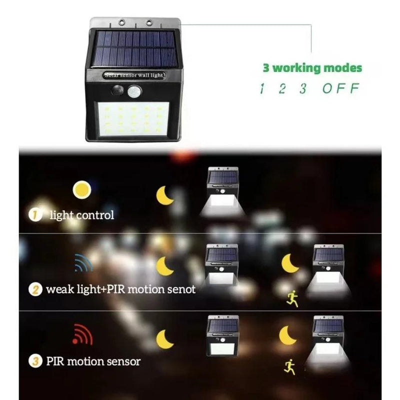 Luminária Solar com Sensor de Movimento